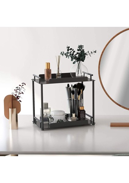 Metal Alaşım İki Katlı Mutfak ve Banyo Tezgah Düzenleyici Raf – Ayaklı, Modern ve Çok Amaçlı Tasarım fırsatları