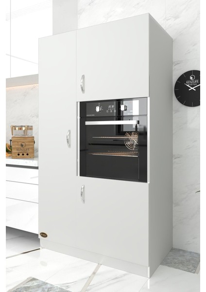 Kenzlife Suntalam Ankastre Fırın Dolabı 180x100x58 cm – Çok Bölmeli, Kapaklı ve Raflı Mutfak Dolap Ünitesi indirimleri