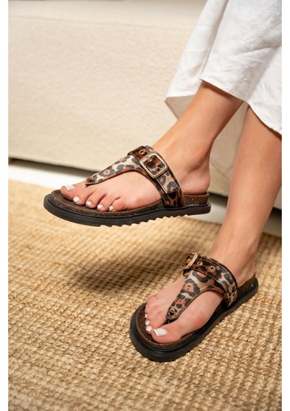 Nathex Kemer Detaylı Kalın Tabanlı Kadın Terlik