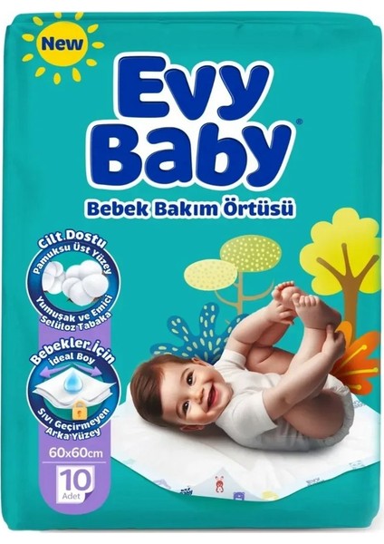Bebek Bakım Örtüsü 60X60 10 Adet