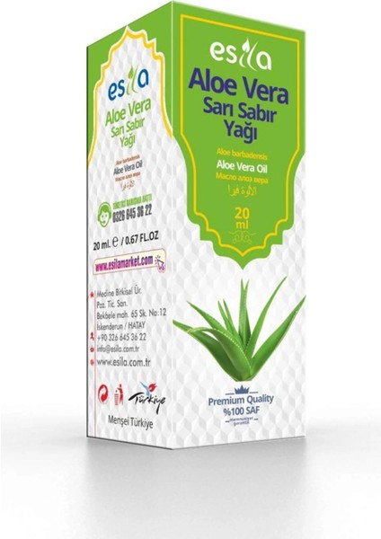 Aloe Vera - Sarı Sabır Yağı 20 Ml.