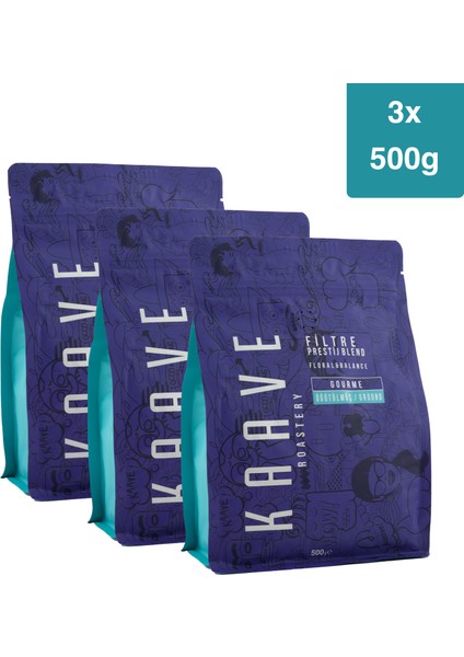 Prestij Blend Filtre Kahve 500 gr x 3 Paket
