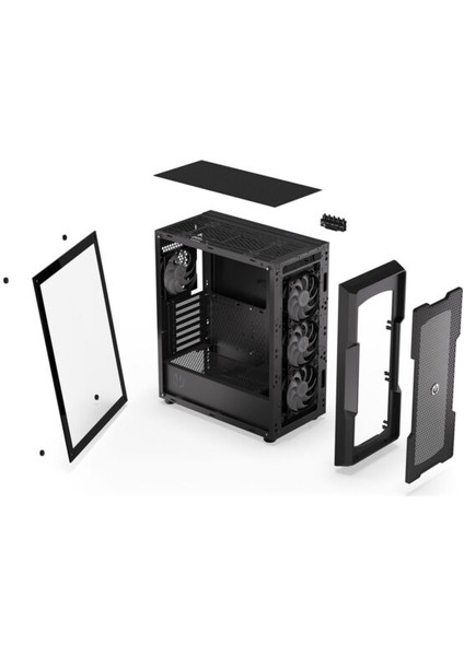 Regnum 400 Argb Mesh Temperli Cam USB 3.2 Mid Tower Atx Gaming Kasa (EY2A009)