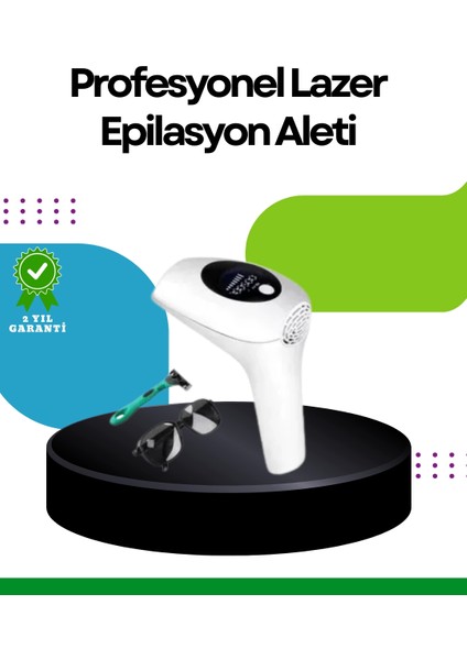 Hasuba Ipl Lazer Epilasyon Cihazı HS-262 Kadın ve Erkek Için