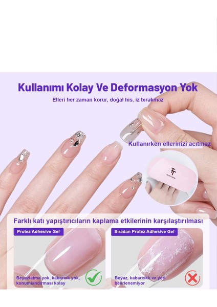 Takma Tırnak Yapıştırmak için Jel