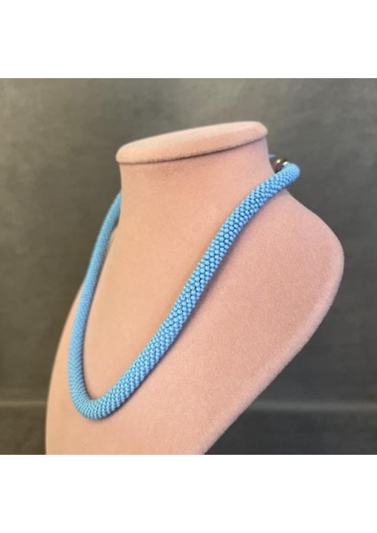 2637 El Yapımı Kum Boncuk Kolye ve Bileklik 2'li Set / 22 cm fırsatları