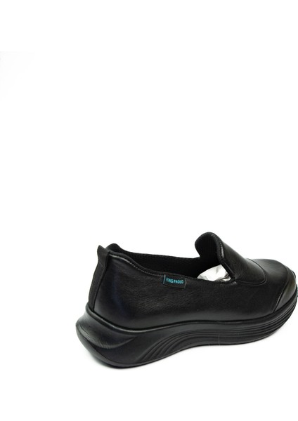 5210 Siyah Deri Kadın Günlük Ayakkabı fırsatları