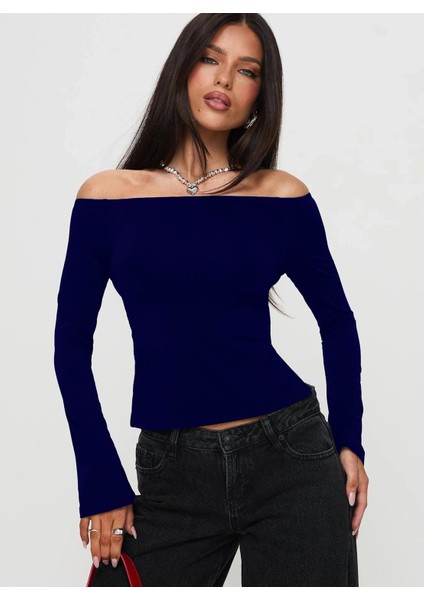 Madonna Yaka Yırtmaç Detaylı Uzun Kollu Bluz fiyatları