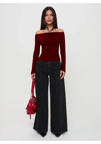 Madonna Yaka Yırtmaç Detaylı Uzun Kollu Bluz indirimleri