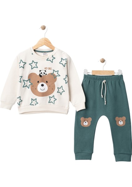 Ayılı Yıldızlı Erkek Bebek Takım