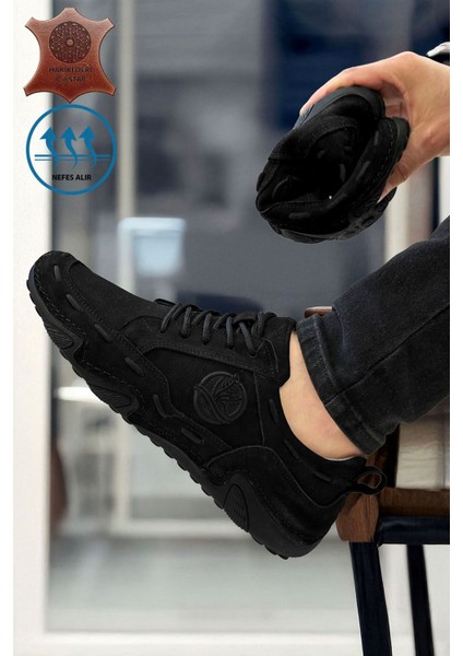 Nubuk Hakiki Deri Spider Erkek Çarık Ayakkabı