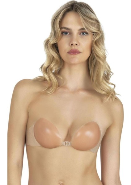 Kadın 3461 Kanatlı Desteksiz Yapışkanlı Silikon Sütyen