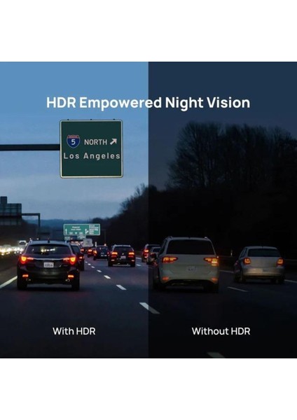 Araç İçi Kamera 1944P Ultra HD, 170° Geniş Açı, HDR, GPS, ADAS, 24 Saat Park Modu ve Hareket Sensörü
