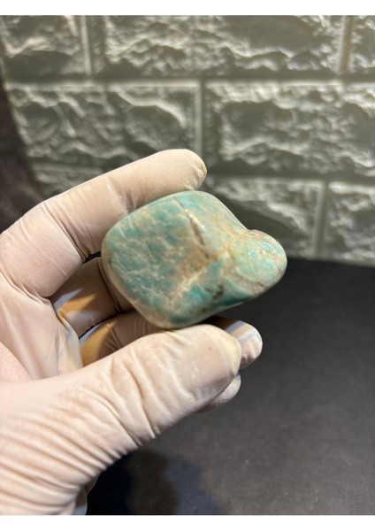 Tambur Amazonit Doğaltaş Orta Boy