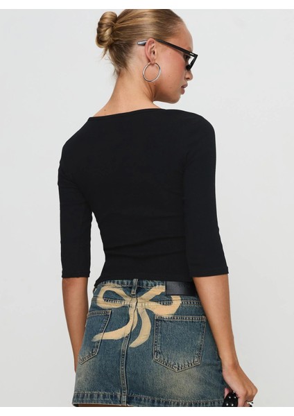 3/4 Kol Basic Bluz modelleri