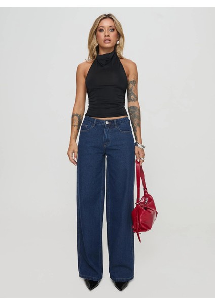 Halter Yaka Büzgülü Kısa Bluz indirimleri