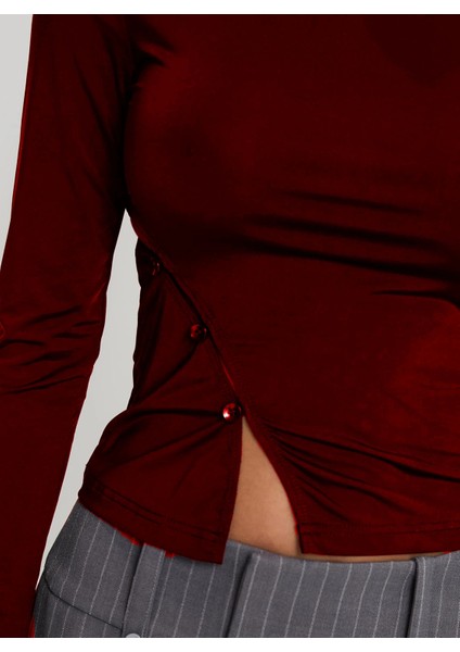 Düğmeli Uzun Kollu Kadın Bluz fırsatları