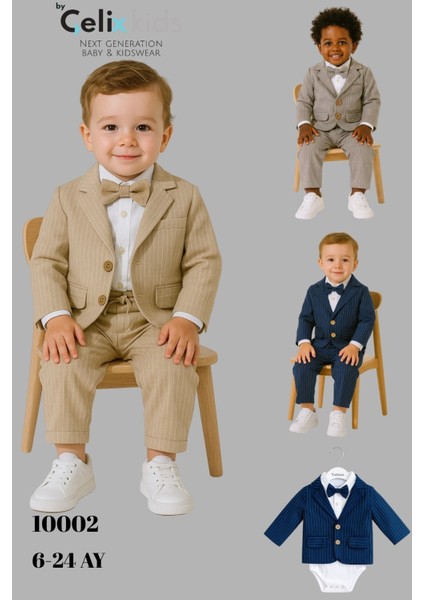 Erkek Bebek Exclusive Cut Luxury Zıbınlı Gömlek Ceketli Takım Elbise Özel Gün Düğün Party indirimleri