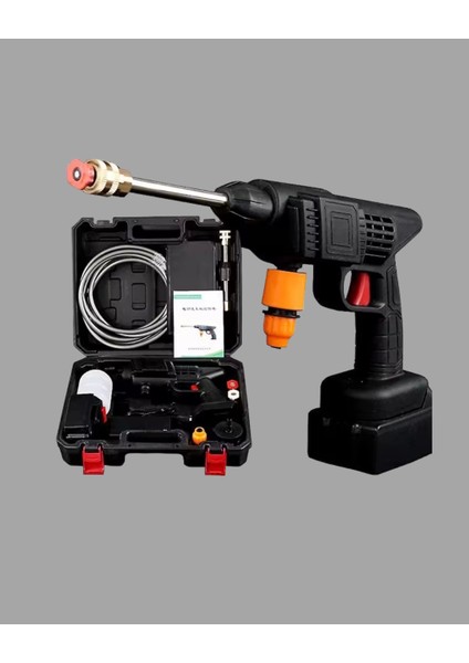 Akülü Basınçlı Yıkama Tabancası 450PSI Su Püskürtme Makinesi indirimleri
