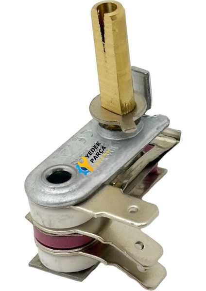 Semaver, Ocak ve Tost Makinesi Termostat 3 Uçlu 10 Amper 2cm Mil
