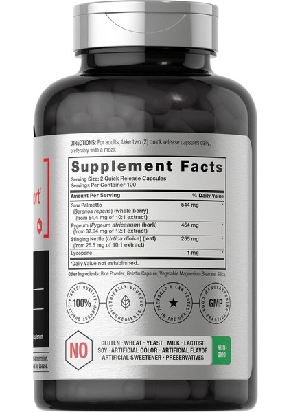 Horbäach Enhanced Prosta.t.e Supplement For Men | 200 Kapsül modelleri