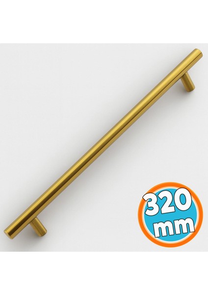 Mobilya Kulp Mutfak Dolap Çekmece Dolabı Kapak Kulpları Kulbu Gold Altın 320 mm 32 cm Metal (5 Adet) indirimleri