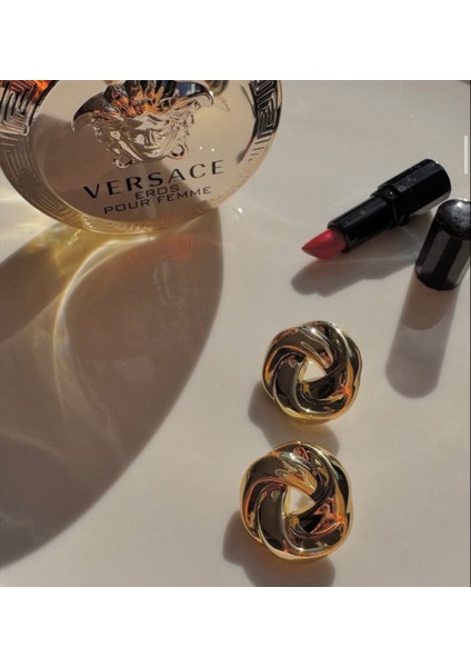 Büyük Sarmal Gold Küpe