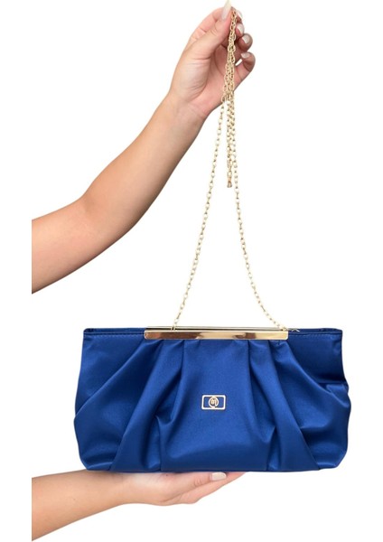 Kadın Clutch Zincirli El ve Omuz Çantası -Abiye Çanta