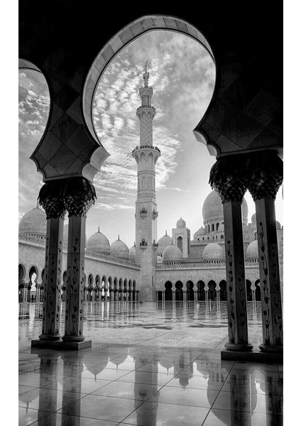 Camii Manzara Iıı Ev Duvar Salon Güzellik Salonu Ofis Dükkan Dekarasyon Kanvas Tablo