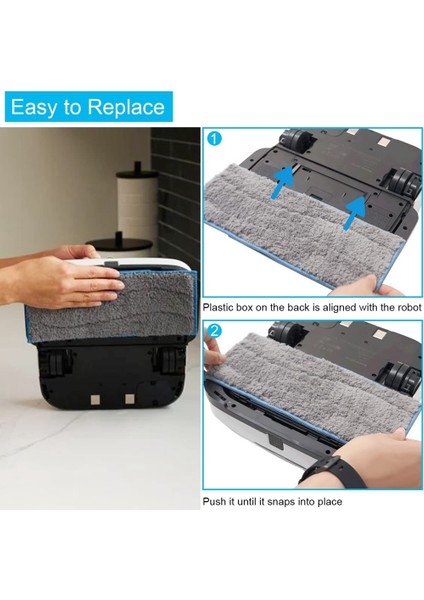 Yedek Parçalar Mop Pedi Irobot Braava Jet M6 Robot Süpürge Aksesuarları Için Uyumlu Mop Bezi Pedi (Yurt Dışından) modelleri