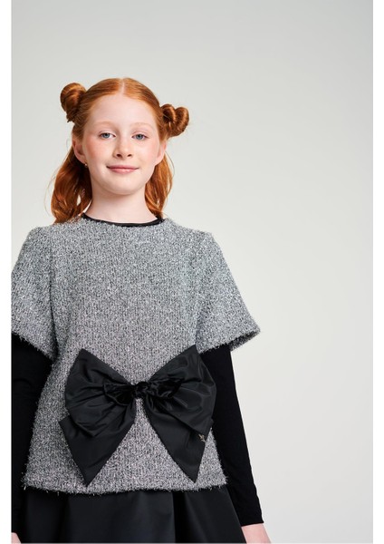 Bg Store Kız Çocuk Gri Elbise modelleri