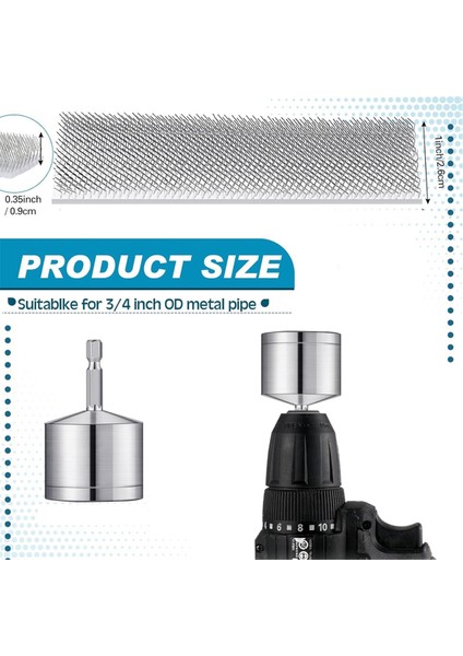 1 Değiştirilebilir Fırçalı 3/4 Inç Metal Bakır Boru Temizleyici Boru Temizleme Fırçası Elektrikli Matkap Için Boru Temizleme Fırçası (Yurt Dışından) fırsatları