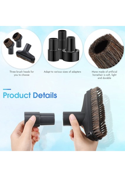 25MM ve 36MM At Kılı Yuvarlak Fırça, 5.9 Inç Vakumlu Zemin Fırçası, Robot Süpürge Evrensel Aksesuarları Yedek Parçası (Yurt Dışından) fırsatları