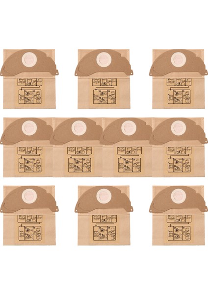 10 Adet Vakum Filtresi Toz Torbası Toplama Çöp Torbası 6.904-322.0 Vakum Torbaları A2004 Wd2 Elektrikli Süpürge Parçaları (Yurt Dışından)