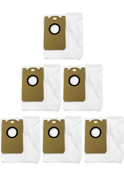 6 Adet Toz Torbası W2 Robotlu Süpürge Çöp Torbası Yedek Yedek Parça Aksesuarı (Yurt Dışından)