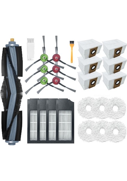 Aksesuarları Kiti Deebot X1 Omni Turbo Elektrikli Süpürge Ana Fırça Hepa Filtre Paspas Temizlik Bezi Toz Torbası Parçaları (Yurt Dışından)