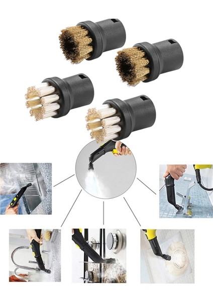 Karcher Sc1 Sc2 Sc3 Sc4 Sc5 Için Buharlı Püskürtme Ucu Fırçaları Yedek Parçalar Aksesuarlar Yuvarlak Buharlı Temizleyici Fırçaları (Yurt Dışından) modelleri