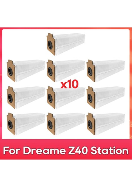 Dreame Z40 Station Islak Kuru Elektrikli Süpürge Torbaları ve Aksesuar Kitleri Için Toz Torbası Yedekleri (Yurt Dışından)