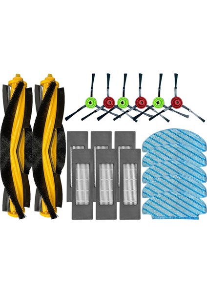 Ecovacs Deebot T9 Aıvı T8 Aıvı N8 Pro Toz Torbası Parçaları Ana Yan Fırça Hepa Filtre Robot Süpürge Aksesuarları (Yurt Dışından)