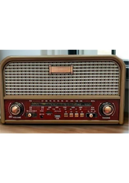 RT-715 Bluetooth-USB-SD-FM Şarjlı Nostaljik Radyo Led Fener Özellikli fiyatları