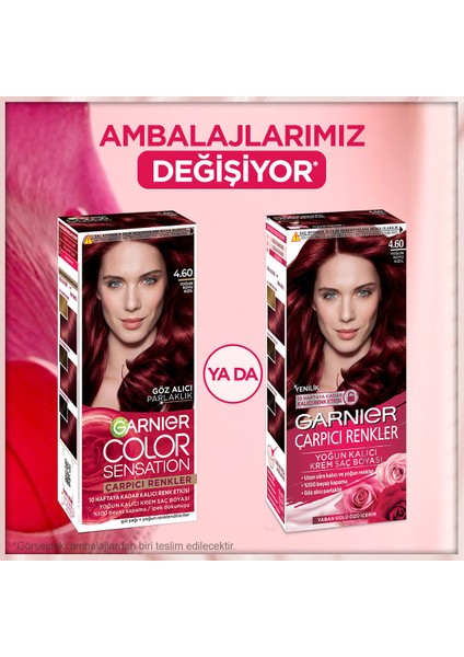 Kalıcı Krem Saç Boyası 60 ml – Amonyaksız, Bitkisel Yağlı, Yoğun Kızıl Ton ve Uzun Süreli Parlaklık