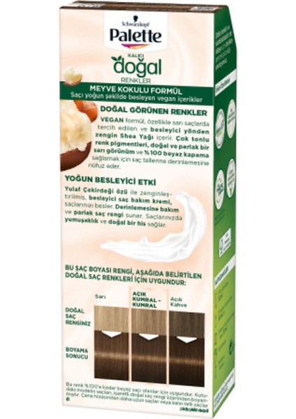 Schwarzkopf Palette Kalıcı Doğal Renkler 6-0 Koyu Kumral Saç Boyası – Uzun Süre Canlı ve Parlak Renk Etkisi