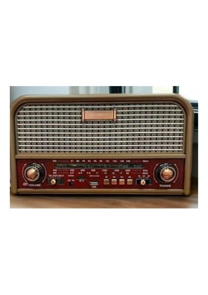 RT-715 Bluetooth-USB-SD-FM Şarjlı Nostaljik Radyo Led Fener Özellikli fırsatları