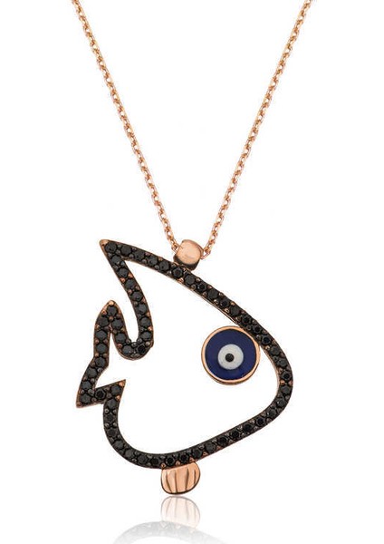 Gümüş Balık Bayan Kolye