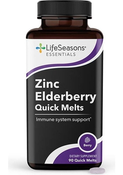 , Zinc Elderberry Quick Melts, Berry, 90 Quick Melt