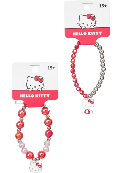 Sanrio Lisanslı Hello Kitty Boncuklu Saç Tokası