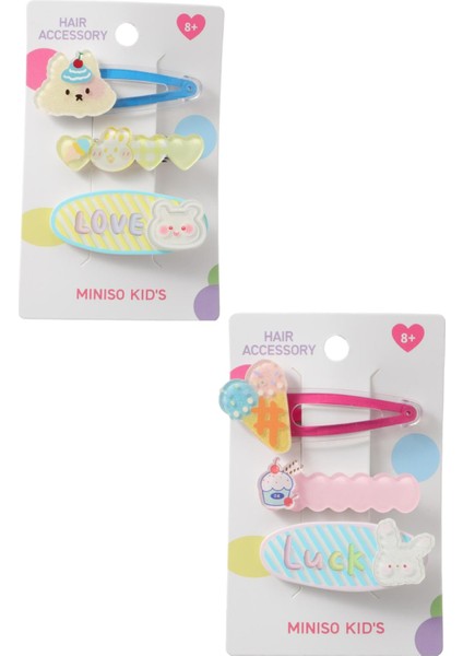 Eğlenceli Ayı Serisi Saç Tokaları 3 Adet