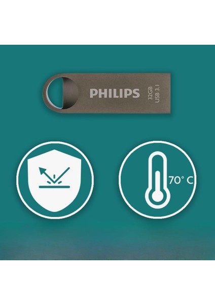 Phılıps 32GB Usb3.1 100/150 Mb/s FM32FD165B/00 modelleri