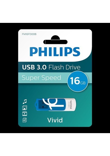 Phılıps 16GB USB 3.0 100/150MB/S FM16FD00B/00