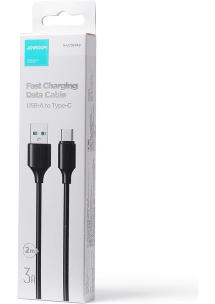 S-UC027A9 3A USB A-Type C 2m-Black fiyatları